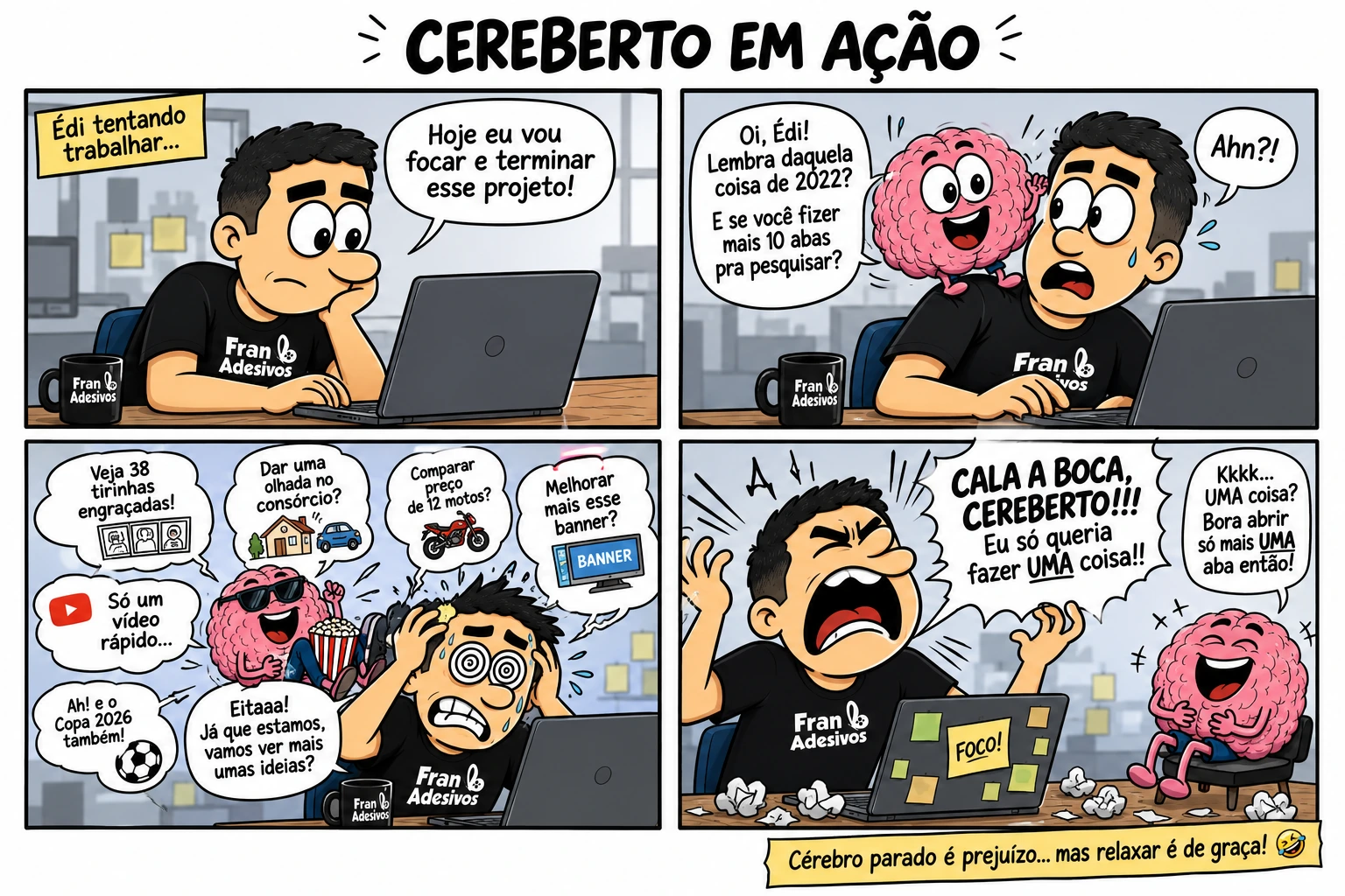 Tudo começa numa aba